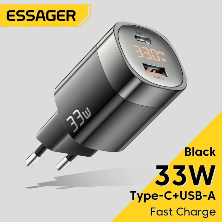 Digitálna nabíjačka Essager 33W GaN USB C: Riešenie s rýchlym nabíjaním s vyššou účinnosťou