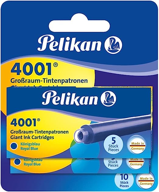 Atramentová kazeta Pelikan 4001 pre plniace pero: Špičková kvalita, plynulé písanie, dlhotrvajúci výkon, jednoduché dopĺňanie