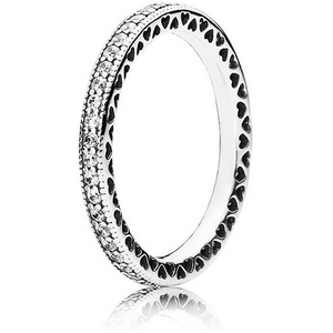 Pandora Zamilovaný prsteň s kryštálmi 190963CZ-56 58 mm
