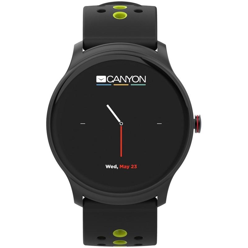 Inteligentné hodinky Canyon Oregano čierny/zelený