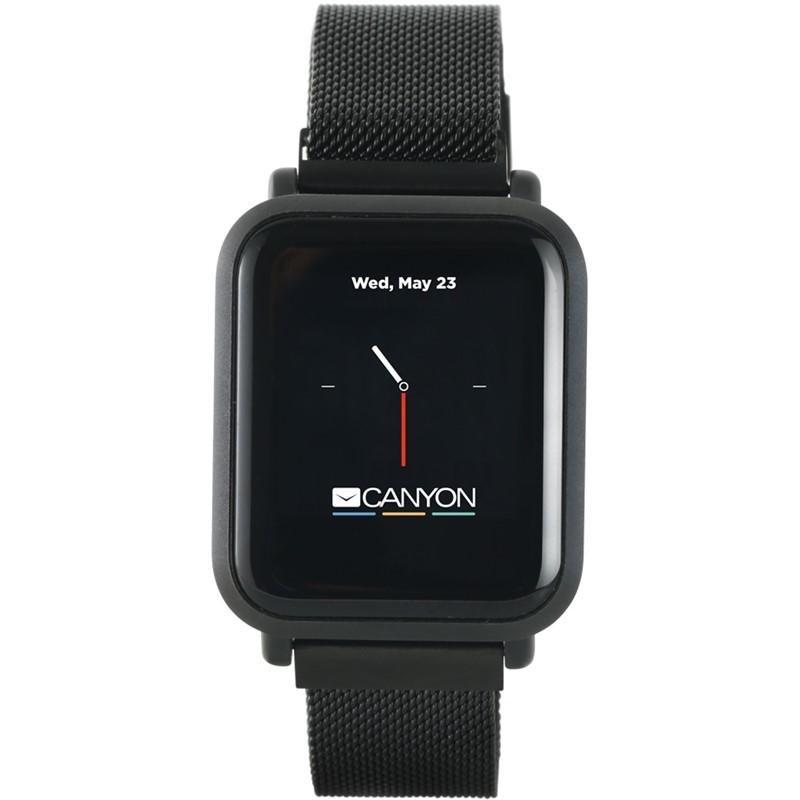 Inteligentné hodinky Canyon Sanchal čierny