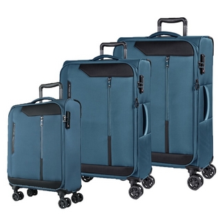 March Sada cestovných kufrov Stardust S + M + L, modrá